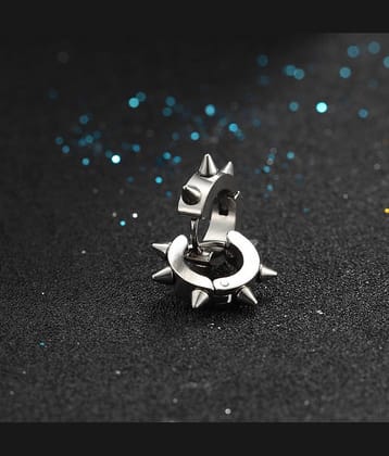 Fashion Frill Spikes Earrings For Women Silver Stylish Drop Earrings For Men Boys Anniversary Gift Jewellery accoseries