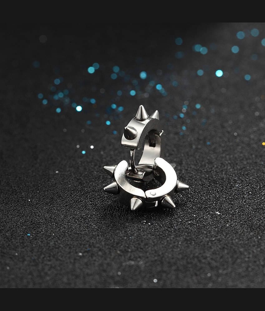 Fashion Frill Spikes Earrings For Women Silver Stylish Drop Earrings For Men Boys Anniversary Gift Jewellery accoseries