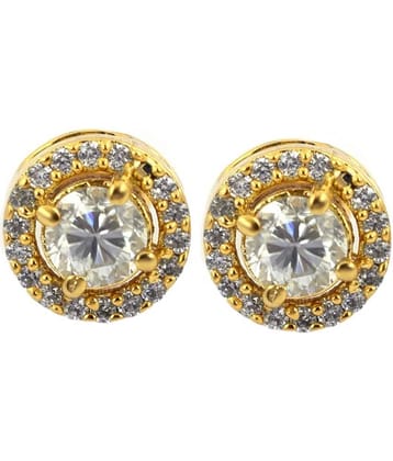 Charms Light Green Stud Earrings ( Pack of 1 )