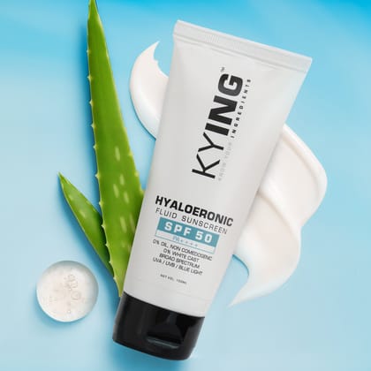 KYING Hyaloeronic Fluid Sunscreen SPF50 PA++++, 100ml - Defend and Hydrate