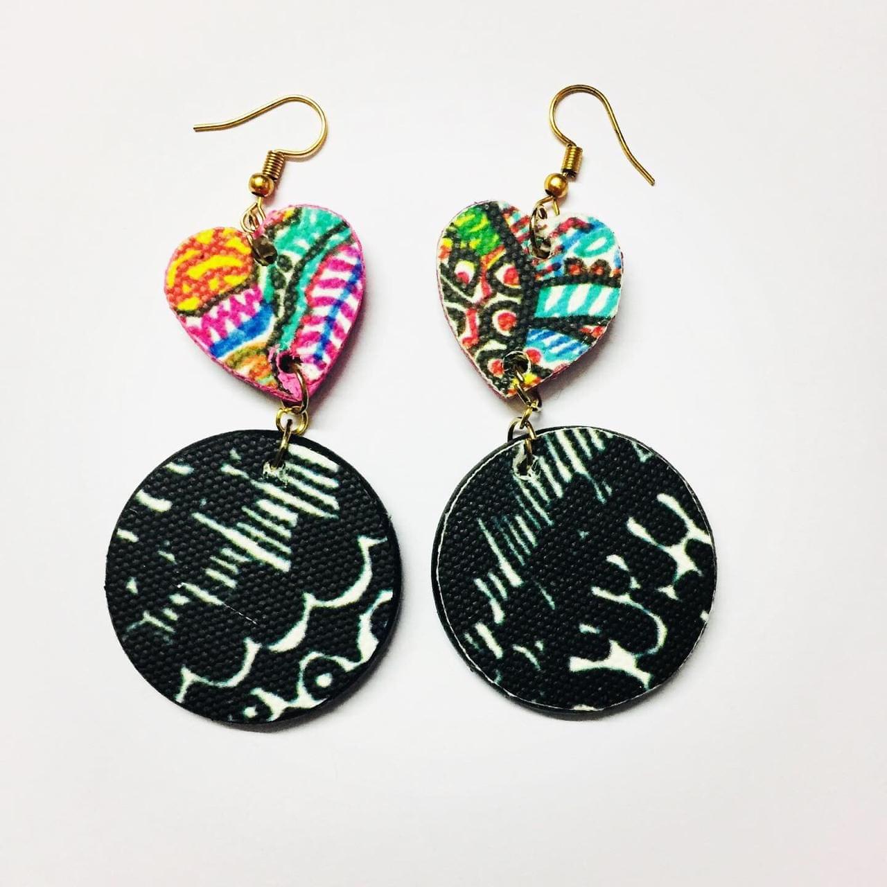 Halo-Heart Earrings - 1