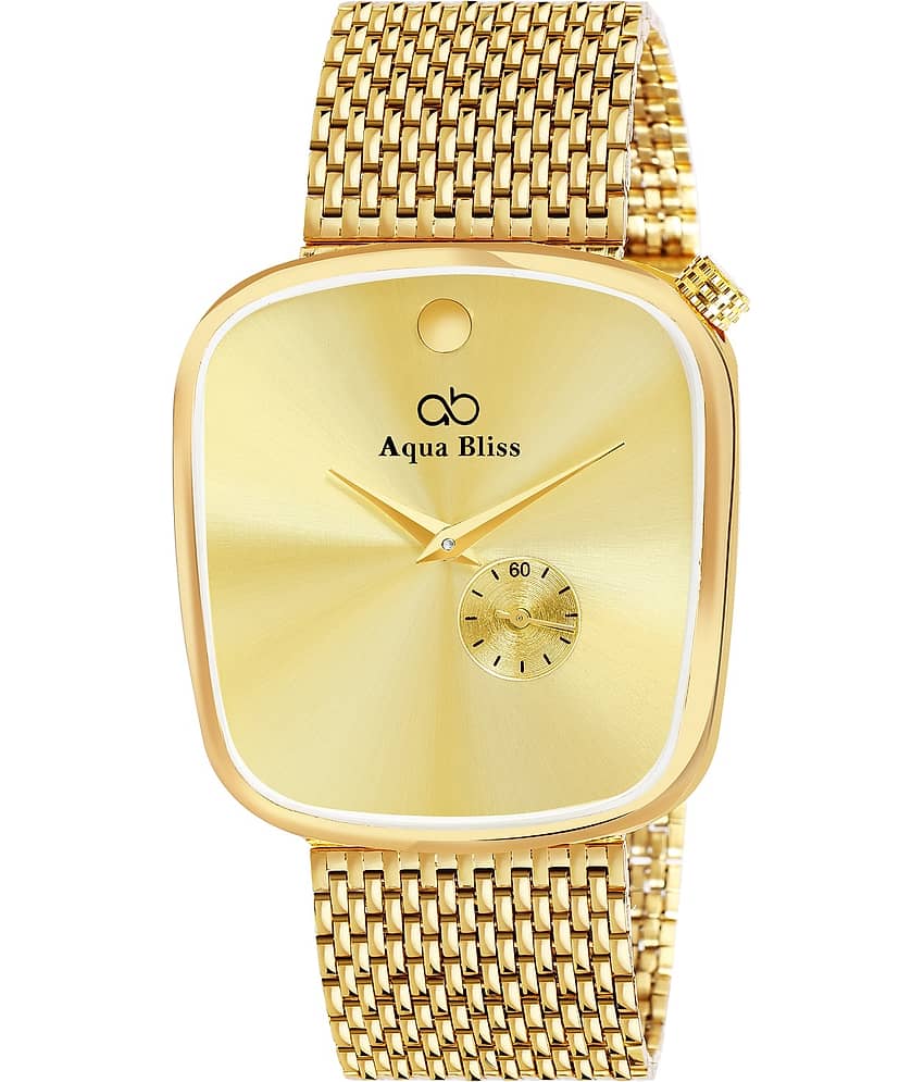 AQUA BLISS - Gold Stainless Steel Chronograph Men's Watch