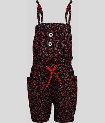 Arshia Fashions Girls Cotton Jumpsuit ( Multicolor )