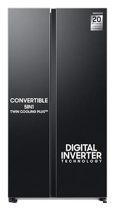 Samsung 653L WI-FI Enabled SmartThings Side By Side Inverter Refrigerator (RS76CG8113B1HL, Black DOI)