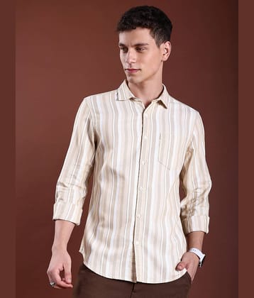 Highlander Cotton Blend Slim Fit Striped Full Sleeves Men's Casual Shirt - Multicolor ( Pack of 1 )