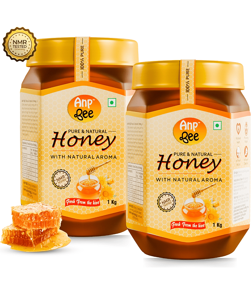 ANP BEE Raw Unpasteurized Forest Honey Pure & Natural Honey 1 kg Pack of 2