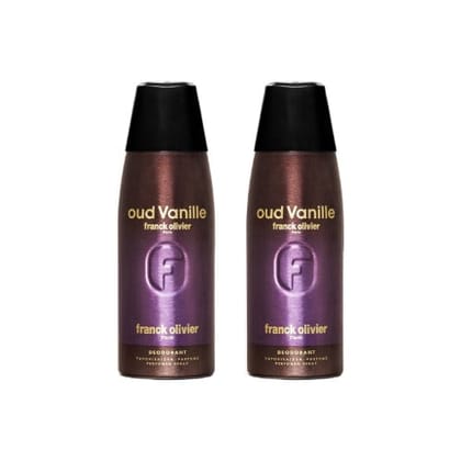 Frank Olivier  Oud Vanille Deodorant For Men 250ML-Pack of 2