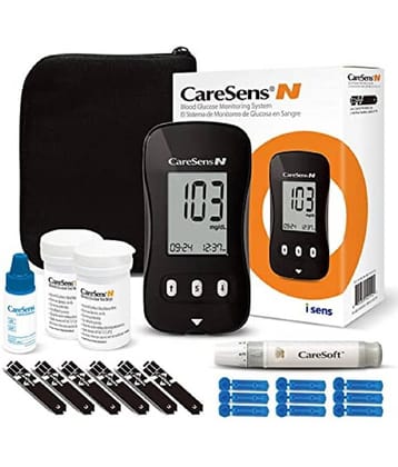 CARESENS N GLUCOMETER WITH 100 STRIPS
