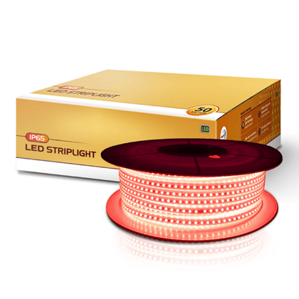 Wipro Garnet 50 mtr LED Strip Light (Water Proof), Red