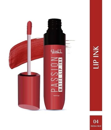 Glam21 Passion Matte Lip Ink Upto 12Hour Color Stay Lightweight & Comfortable 6gm Brick Pink-08