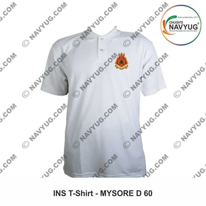ArmyNavyAir Indian Navy INS Delhi T-Shirt (Small) | Premium Polo | Casual & Defence Wear