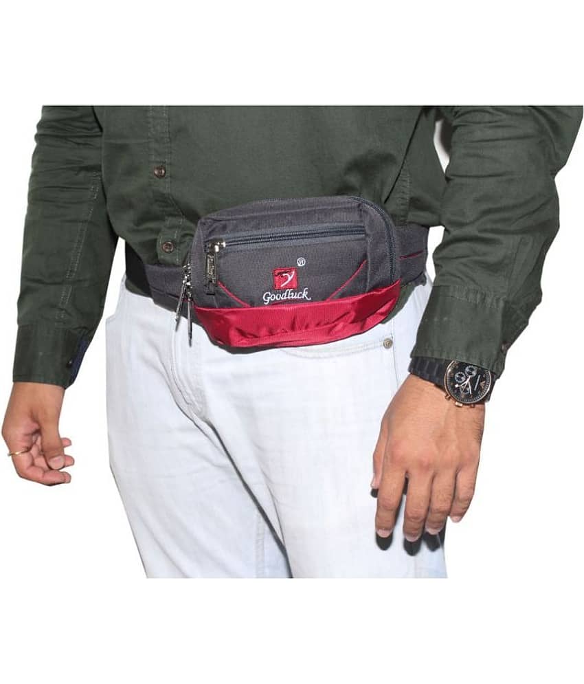 Goodluck Polyester Grey Pouch