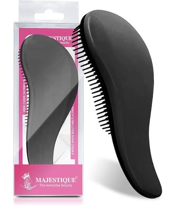 Majestique Curve Detangling Hair Brush for All Hair Types Adults, and Kids - 1 Pcs (Multicolor)