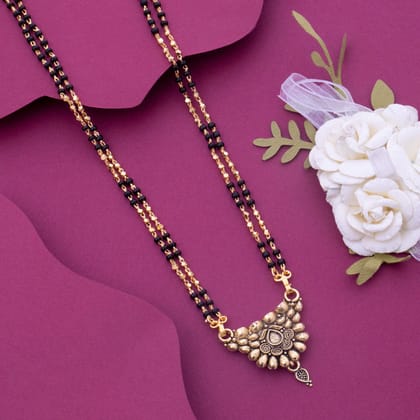 Simple and Daily Wear 22K Gold-Plated Mangalsutra for Women