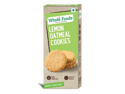 Whole Foods Lemon Oatmeal | Veg Cookies | 150G