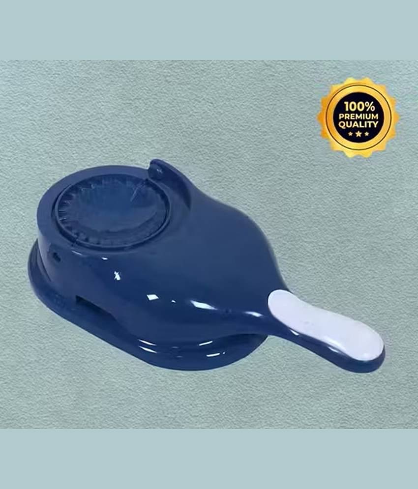 Plastic 2 In 1 Dough Press Dumpling Gujiya / Samosa / Ghughra / Momos / Puri Maker Set Of 1 Pic