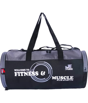 Tense Polyester Grey 25 Ltrs Gym Bag
