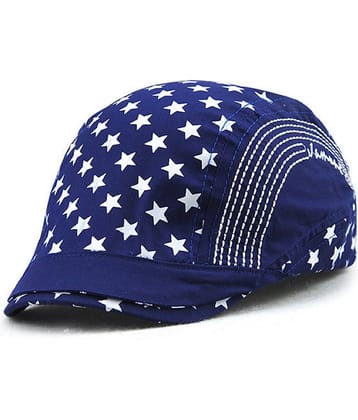 Zacharias Unisex Kids Cotton Beret Golf Cap jk-04 (Dark Blue_1-4 Years) (Pack of 1)