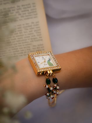 Seher Green Wrist Watch-Green