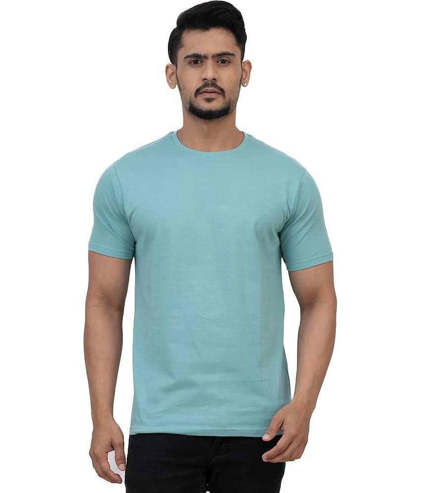 Cotstyle Pack of 1 Cotton Regular Fit Men's T-Shirt ( Blue )
