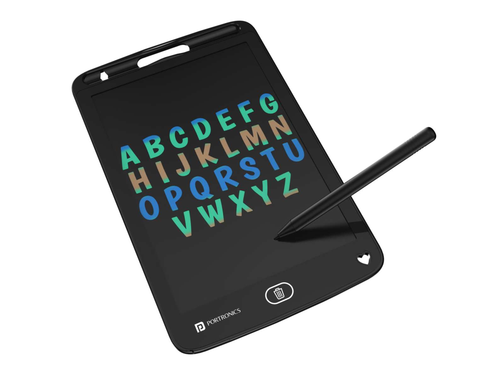 Portronics Ruffpad 8.5 Green Colour LCD, One-Press Erase, 8.5 Inches Screen, Erase Lock Switch