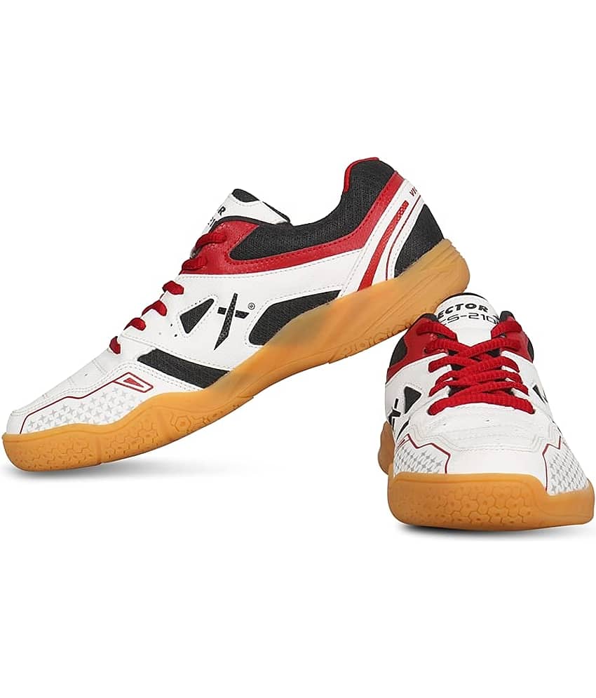 Vector X White Indoor Court Shoes