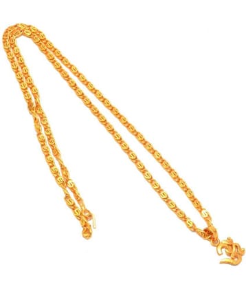 Jewar Mandi - Gold Religious Pendant With Chain ( Pack of 1 )