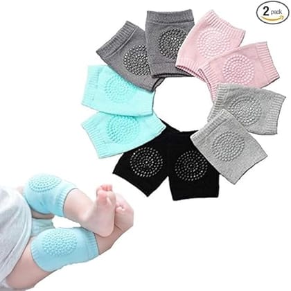 Baby Knee Pads for Crawling and Walking, Anti-Slip, Soft and Comfortable Set of 2 Pairs for Toddlers