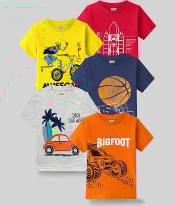 Kuchipoo Pack of 1 Boys Cotton Blend Polo T-Shirt ( Multicolor4 )