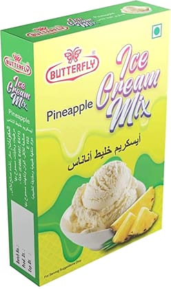 Butterfly Instant Ice Cream Mix, 150 Grams (Pineapple)  by Butterfly Dessert Mixes and Bakery Needs.