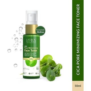Lotus Botanicals Cica Pore Minimizing Face TonerCentella Asiatica  Aloe VeraReduces Pore Size Men  Women (50 Ml)
