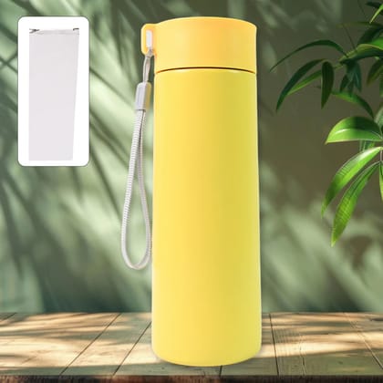 Stainless Steel Vacuum Flask Water Bottle with Strap