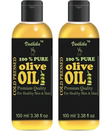Vadhika 100 % Pure % Natural Olive oil EXTRA LIGHT 100 ml Pack of 2