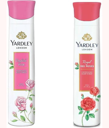 Yardley London Royal Red Rose, English Rose Deodorant Spray - For Men & Women