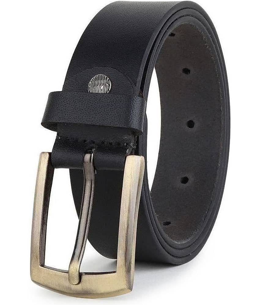 SUNSHOPPING - Black 100% Leather Men's Formal Belt ( Pack of 1 )