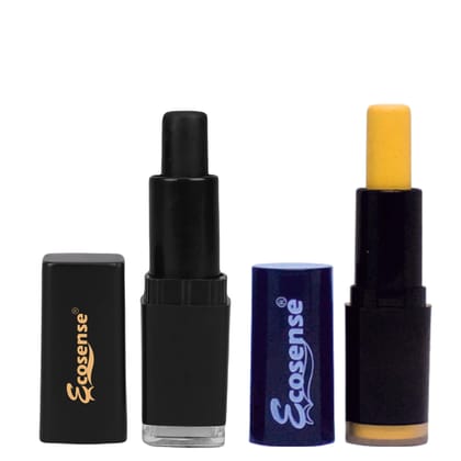 ECOSENSE Hair Color Stick Combo (Black & Blonde) Instant Root Touch Up for Grey Hair | Temporary Hair Colour Stick | Quick, Mess-Free Coverage | 4g Each ECOSENSE Hair Color Stick Combo (Black & Blonde) Instant Root Touch Up for Grey Hair | Temporary Hair