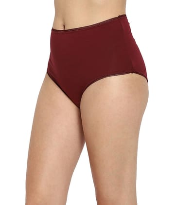 Clovia Cotton Women's Hipsters ( Maroon )