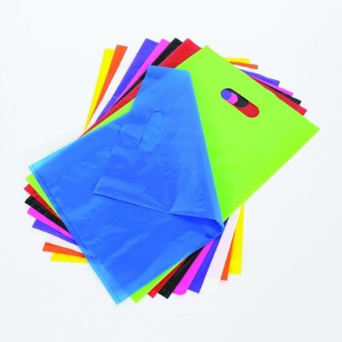 Enviclean Plain Compostable Bag (500 kg) | Multicolor Flexiloop Design | Versatile Retail Shopping Solution