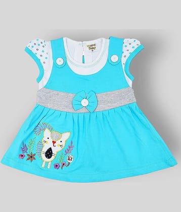 NammaBaby Pack of 1 Baby Girls Cotton Blend Dresses ( Blue )