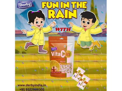 Derby Vitacin SP Pack Of 2 - 50pcs each pkt, Orange Flavored Candy, Health bhi taste bhi