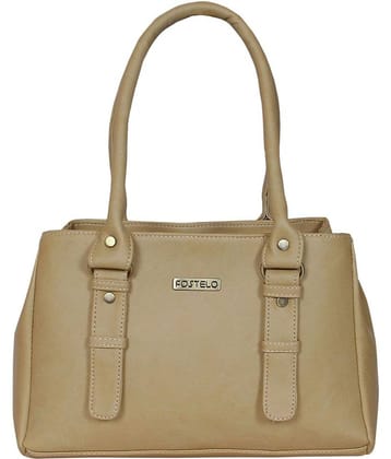 Fostelo - Beige Fabric Shoulder Bag