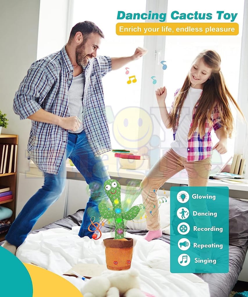 Toy Imagine Cactus Toy for Babies Dancing,Talking, Speaking, Recording | Repeat What You Say | Singing Electronic Pet for Toddlers | Swing and Sing...