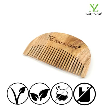 NaturZest Neem Wood Hair Massage Comb, 15 gm NaturZest Neem Wood Hair Massage Comb, 15 gm