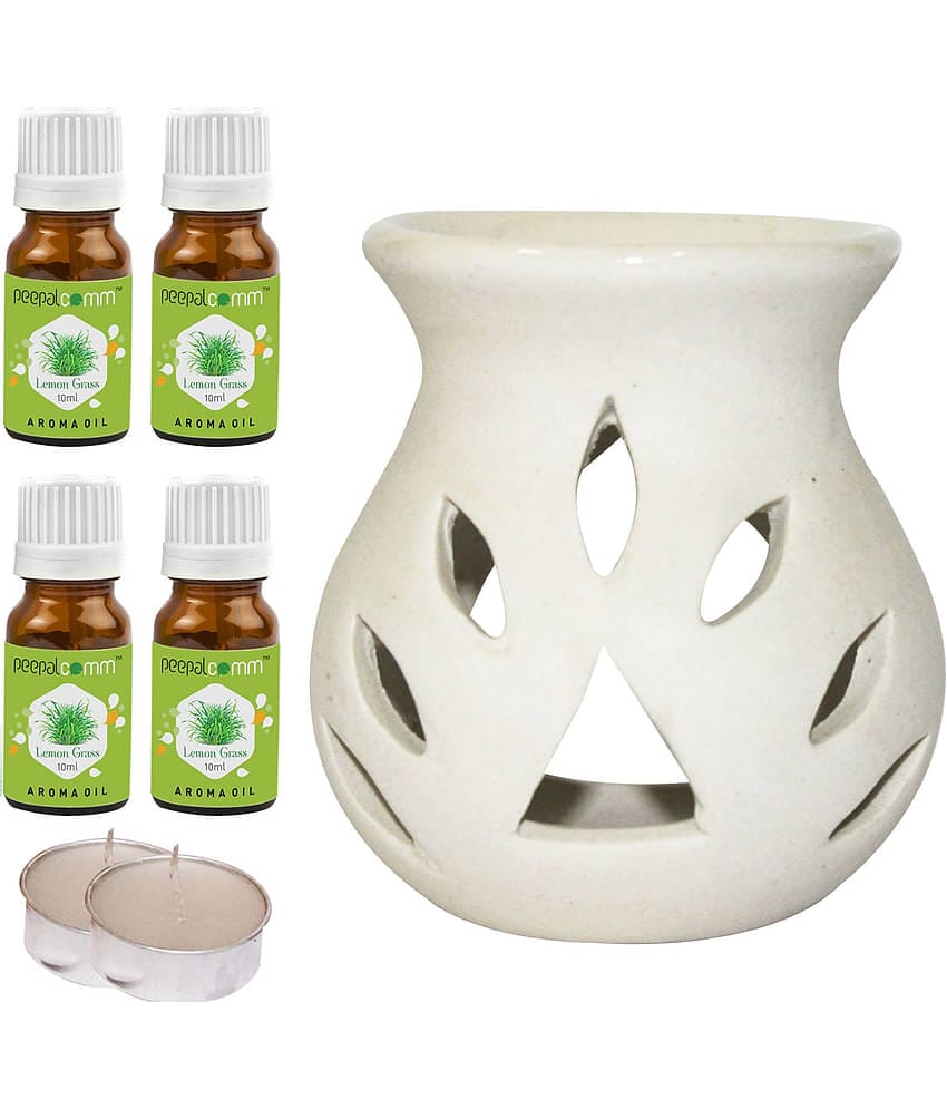 Peepalcomm Ceramic Aroma Oils & Diffusers Set - Pack of 7