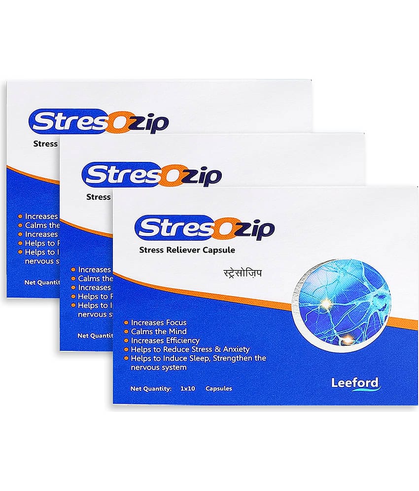 Leeford Stressozip Tablet 30 no.s Pack of 3