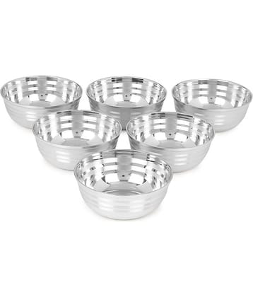 Dynore - Soup Bowl Stainless Steel Snacks Bowl 220 mL ( Set of 6 )