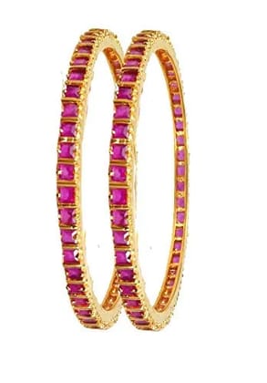 Elegant JDX Designer Bangles Rose Gold Finish