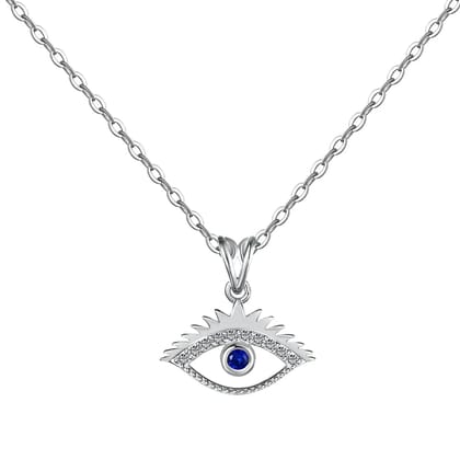 Dylam Exclusive Fine Jewelry Sterling Silver Sapphire Turkish Spiritual Protection 5A Zirconia Evil Blue Eyes Pendant Necklace Dylam Exclusive Fine Jewelry Sterling Silver Sapphire Turkish Spiritual Protection 5A Zirconia Evil Blue Eyes Pendant Necklace