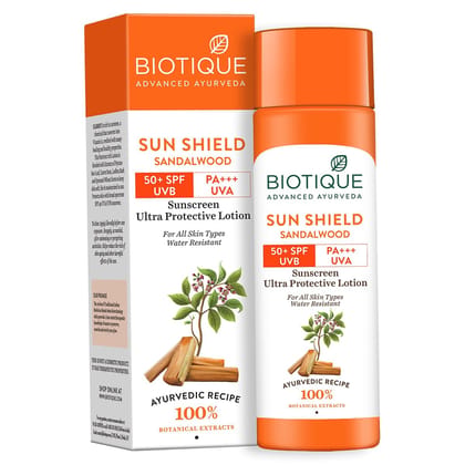 Biotique Sun Shield Sandalwood 50+SPF Sunscreen Lotion 190ml