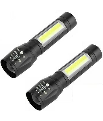 RTB - 10W Rechargeable Flashlight Torch ( Pack of 3 )